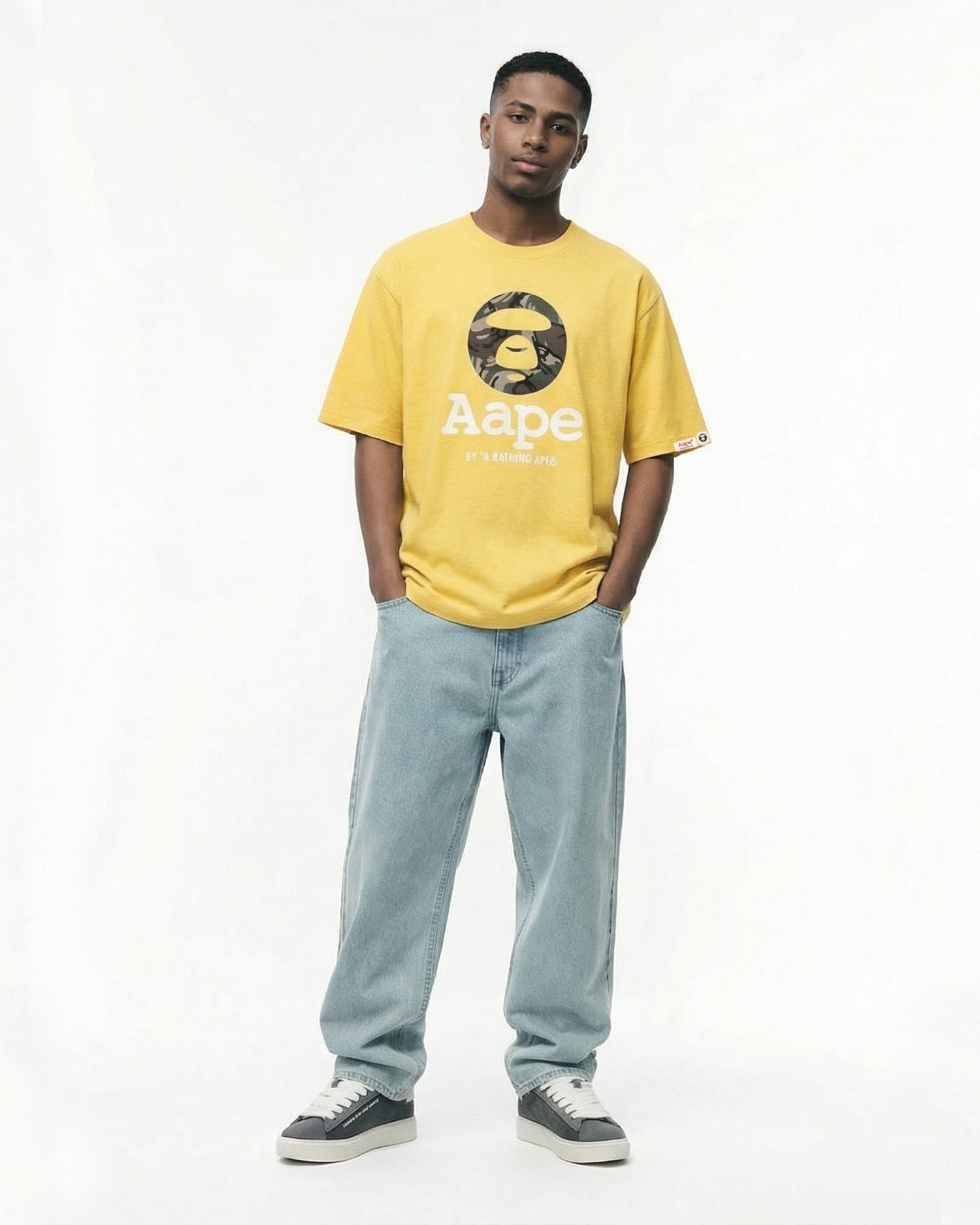 AAPE AAPENOW moonface jeans | Aape official website – AAPE.COM