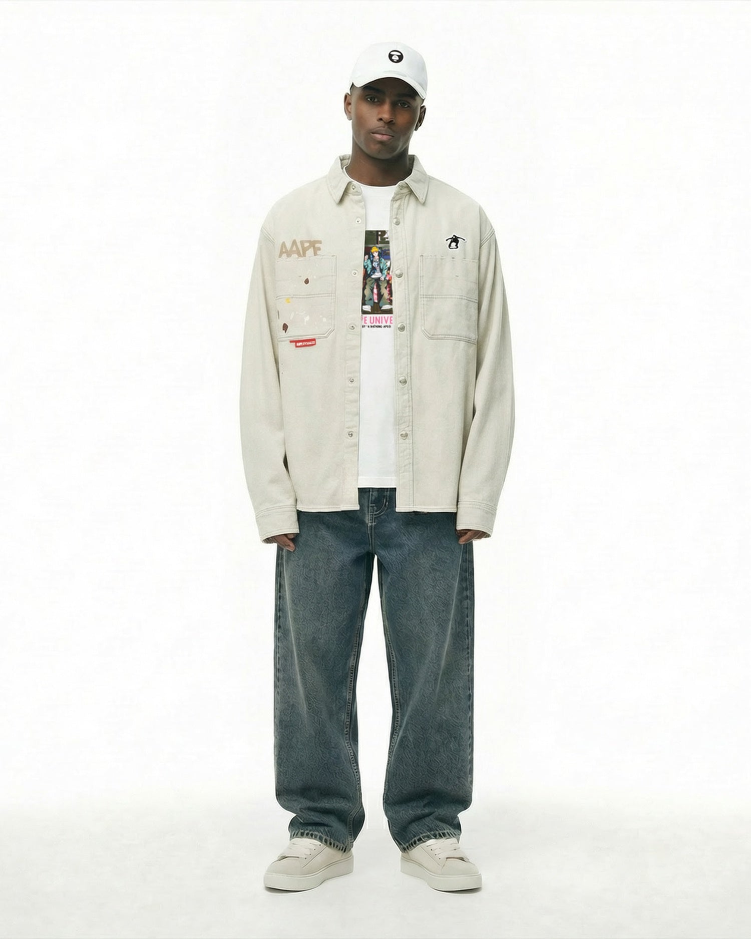 AAPE AAPENOW moonface jeans | Aape official website – AAPE.COM