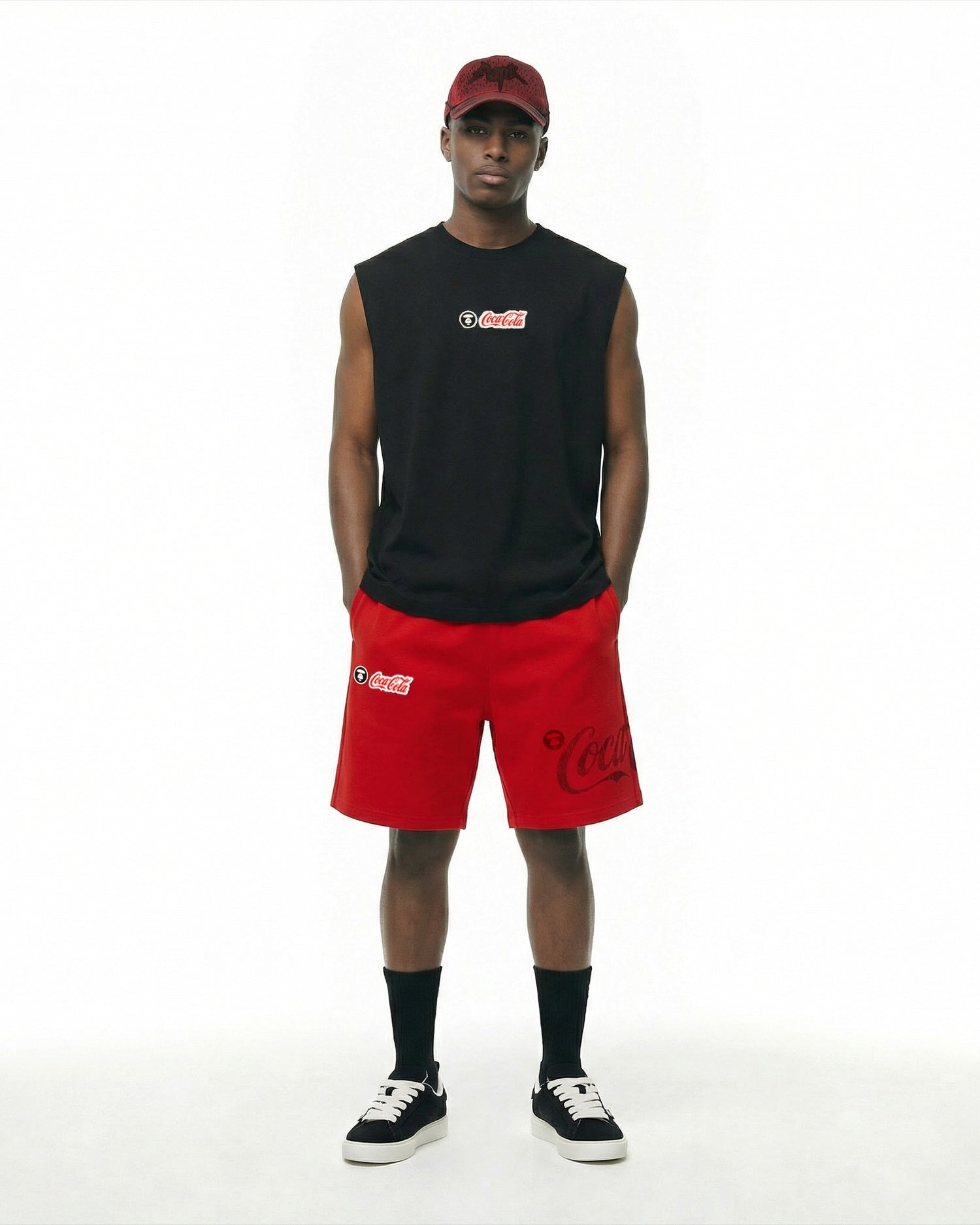 AAPE X Coca Cola sweat shorts | Aape official website – AAPE.COM