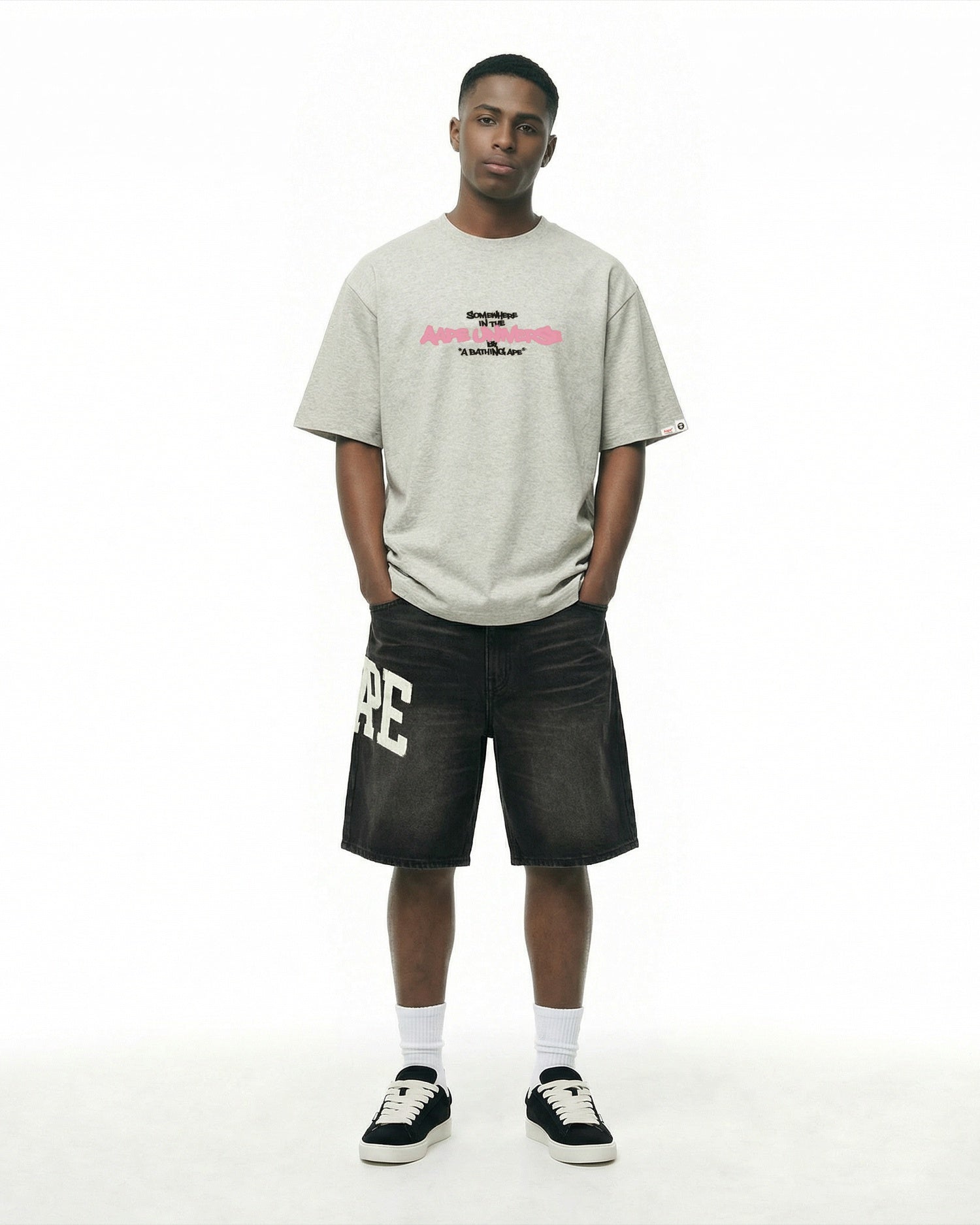 AAPE AAPEUNVS denim shorts | Aape official website – AAPE.COM