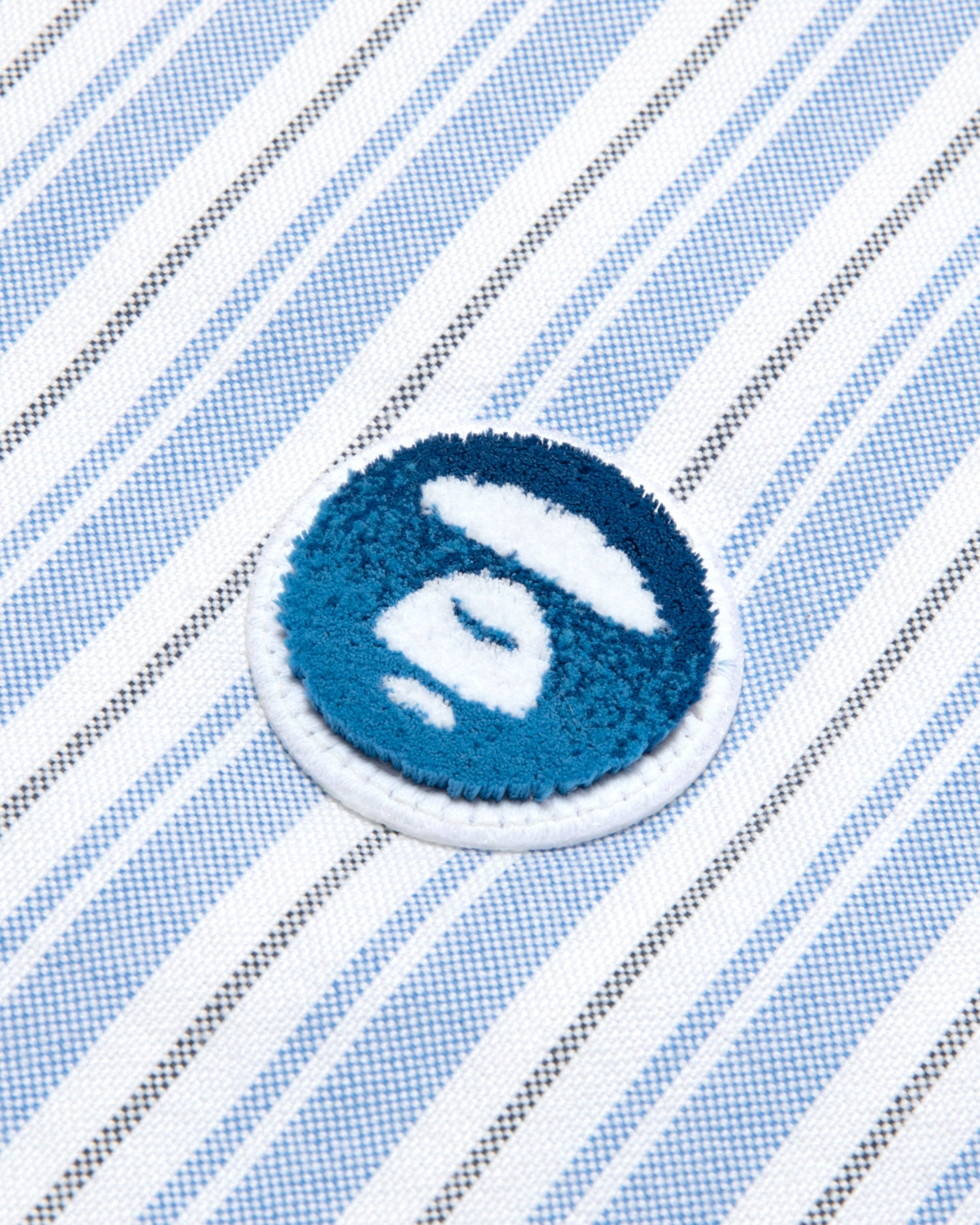 AAPE AAPENOW moonface striped long sleeve shirt | Aape official