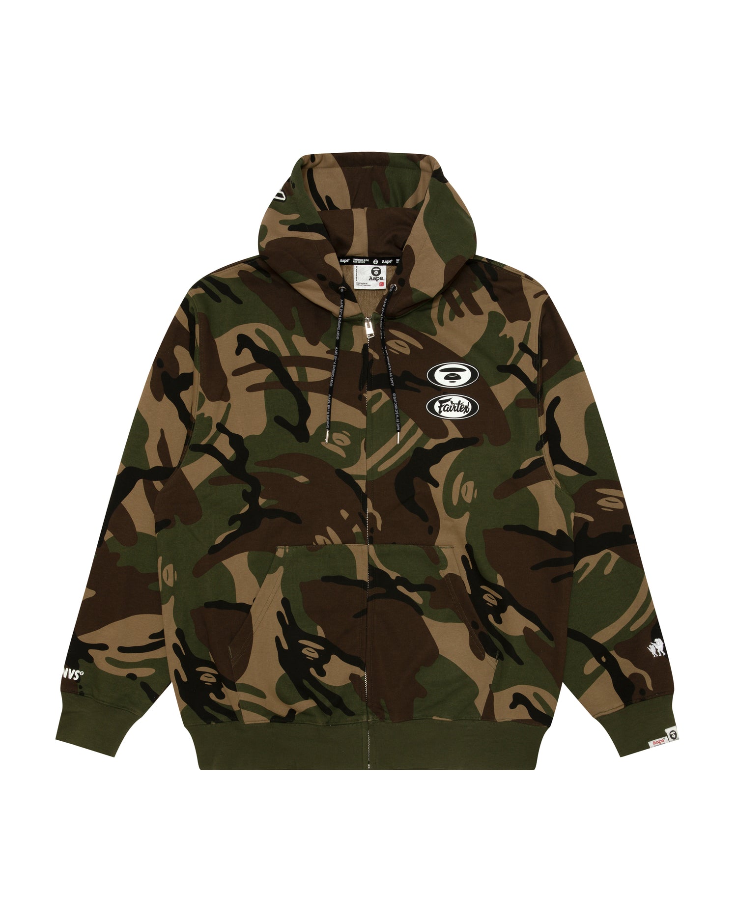 AAPE Moonface logo camo zip-up hoodie | Aape official website
