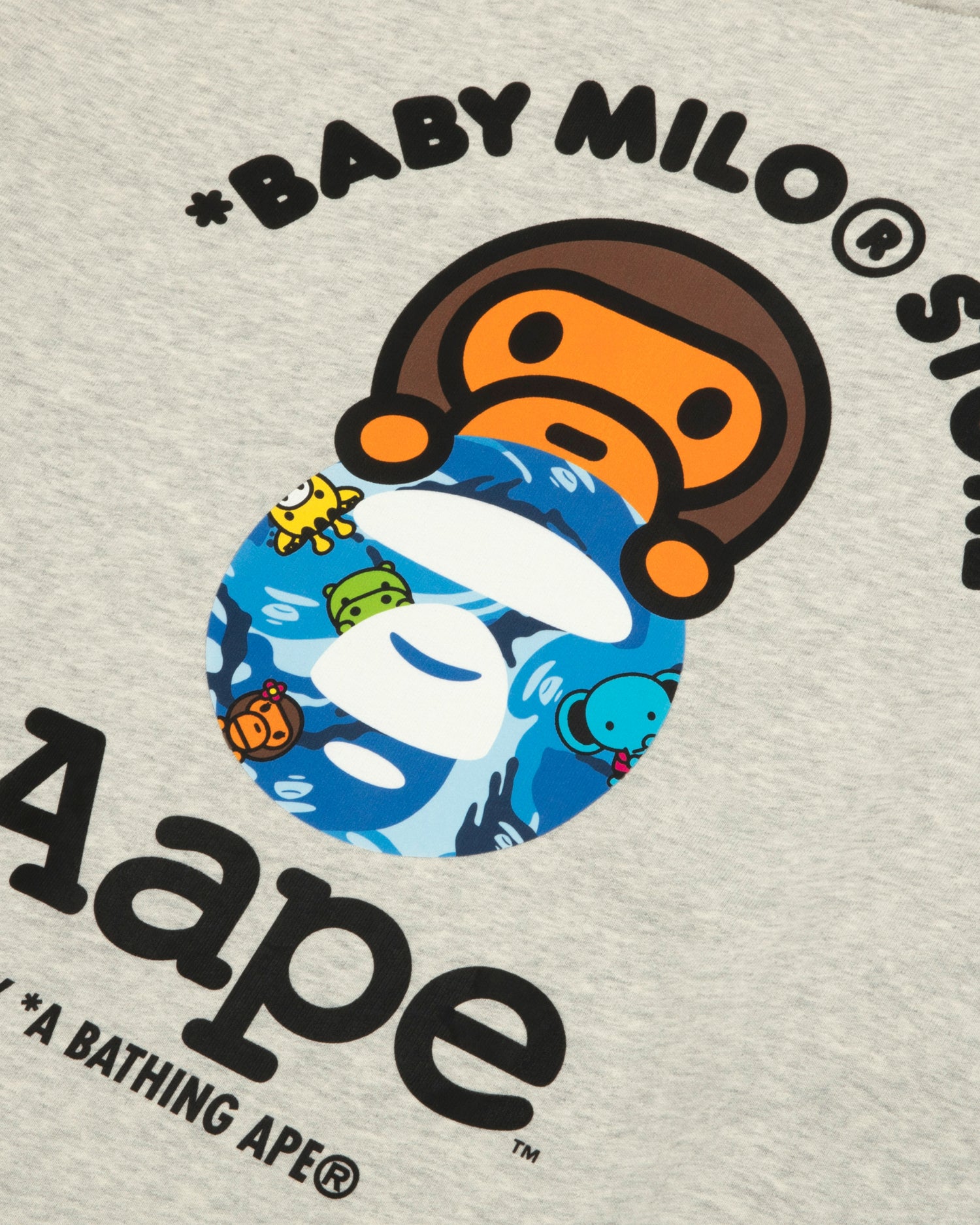 AAPE X Baby Milo Store AAPEUNVS logo patch sweatshirt | Aape