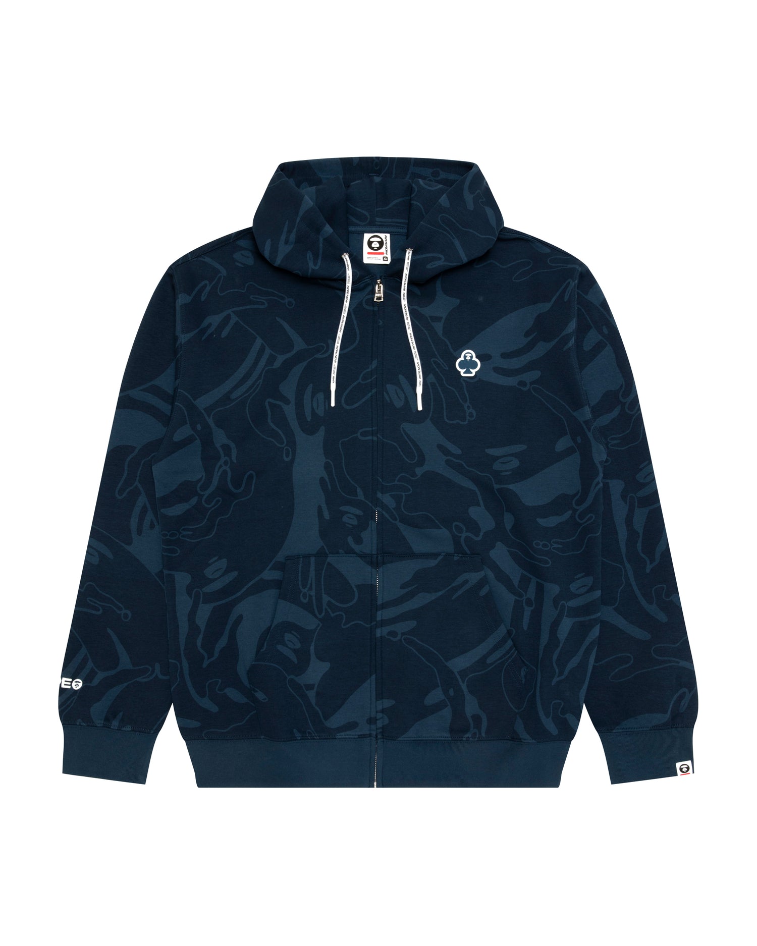 AAPE AAPENOW clover moonface zip-up hoodie | Aape official website