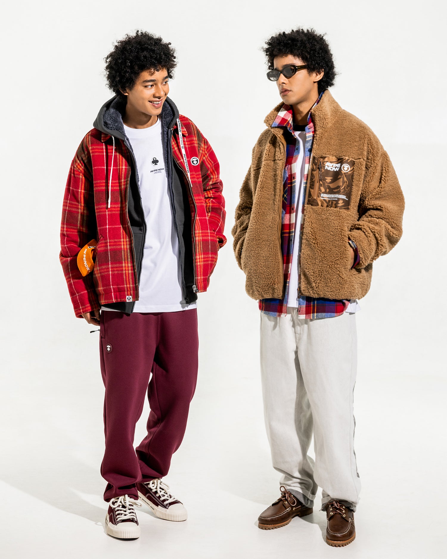 AAPE AAPENOW moonface zip-up sweater | Aape official website