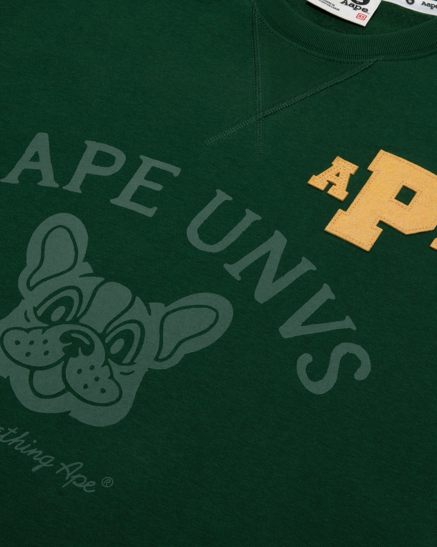 AAPE AAPEUNVS graphic crew neck sweatshirt | Aape official website