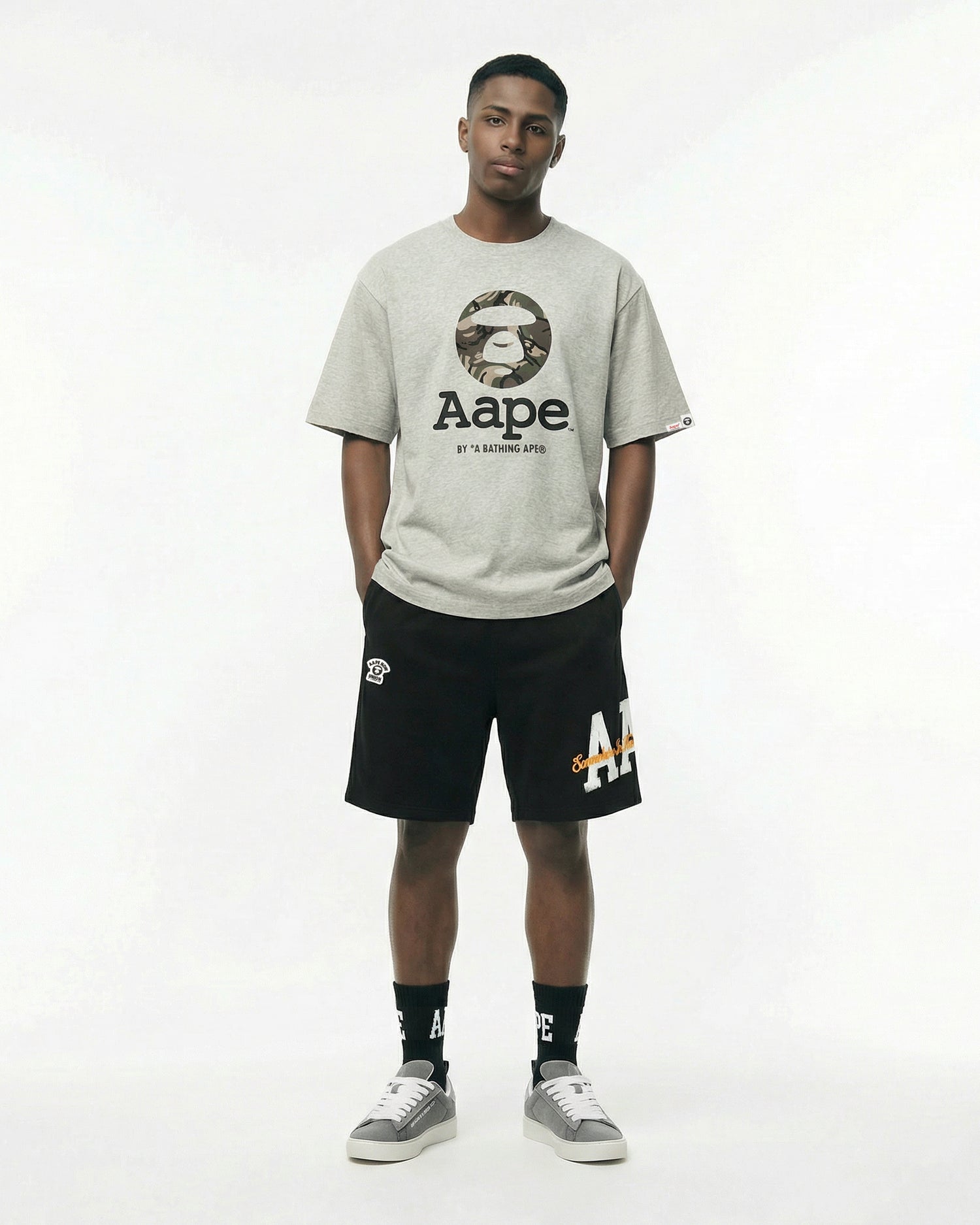 AAPE AAPEUNVS camo moonface tee | Aape official website – AAPE.COM