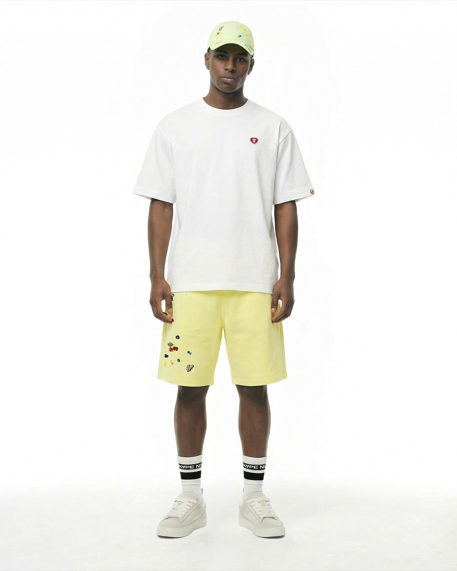 AAPE AAPENOW heart moonface tee | Aape official website – AAPE.COM