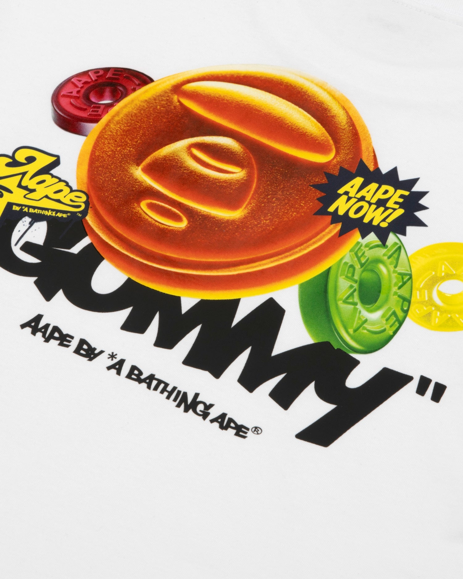 AAPE AAPENOW moonface graphic tee | Aape official website – AAPE.COM
