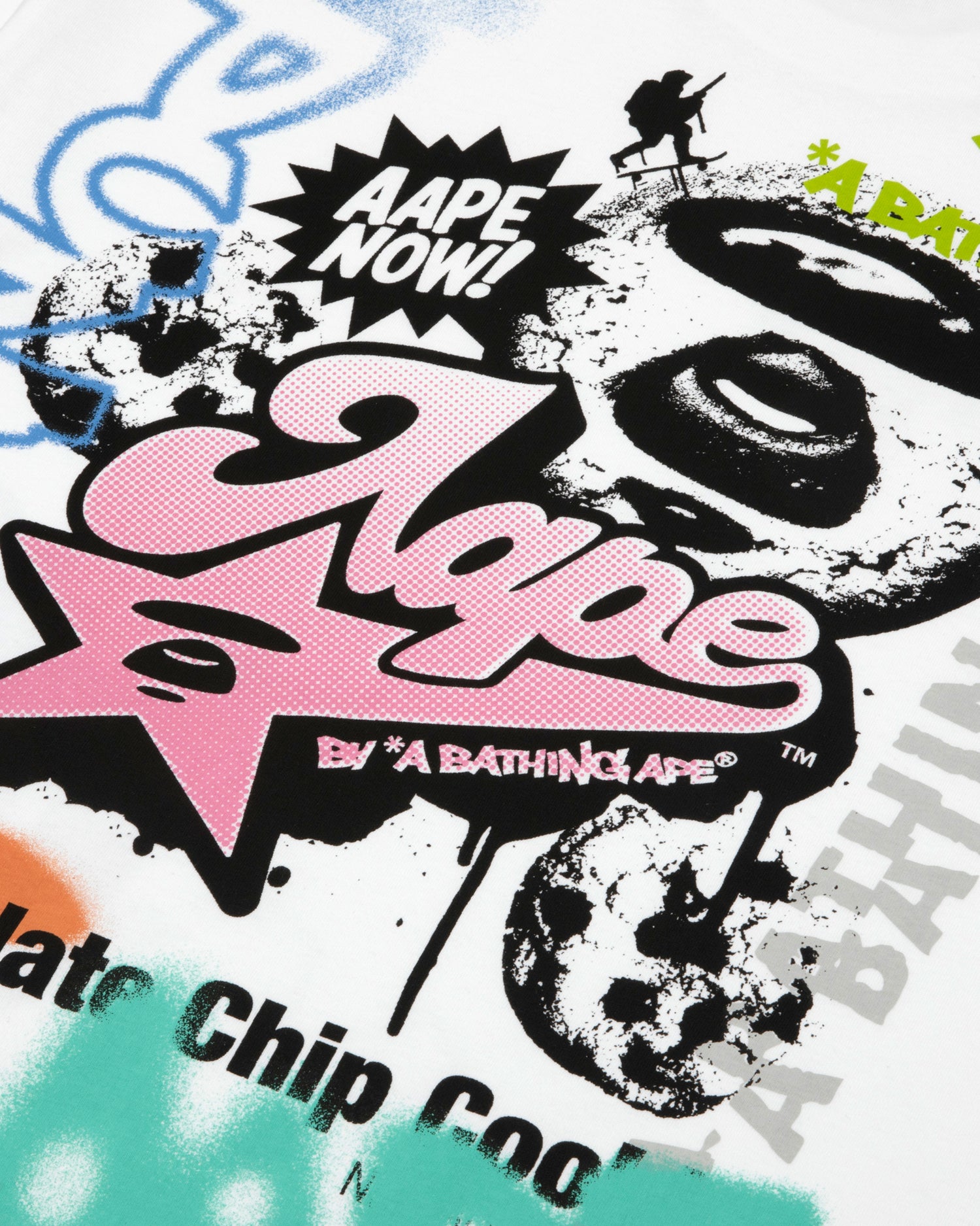 AAPE AAPEUNVS graffiti print tee | Aape official website – AAPE.COM