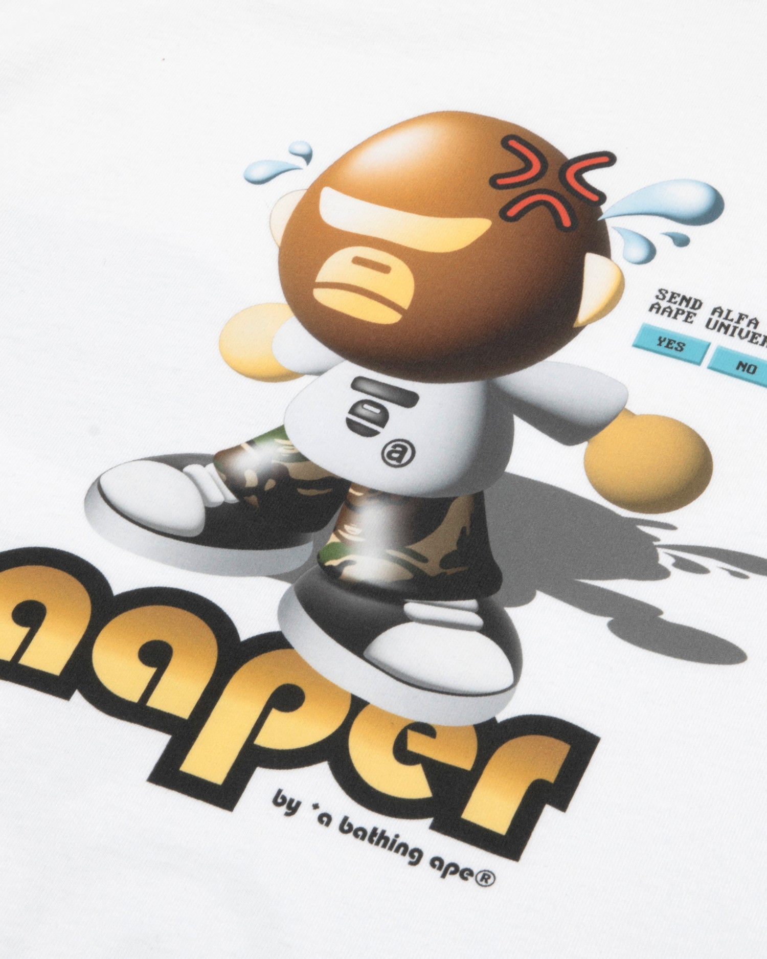 AAPE AAPER moonface graphic tee | Aape official website – AAPE.COM